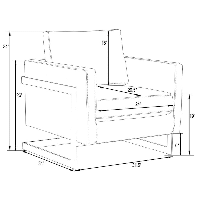 Fluwelen accentfauteuil in moderne stijl uit het midden van de 20e eeuw met gouden frame - 34