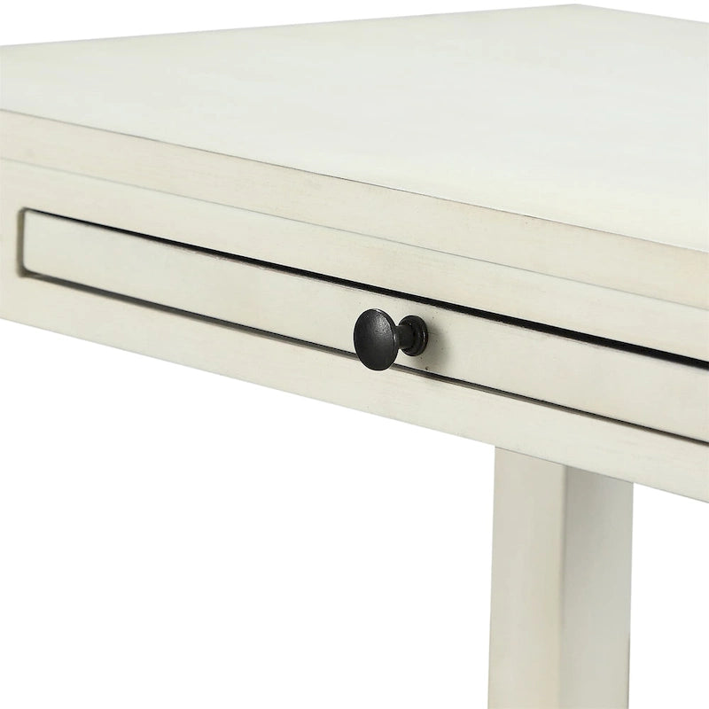 Table d'appoint à 3 niveaux avec tiroir et plateau coulissant pour boissons
