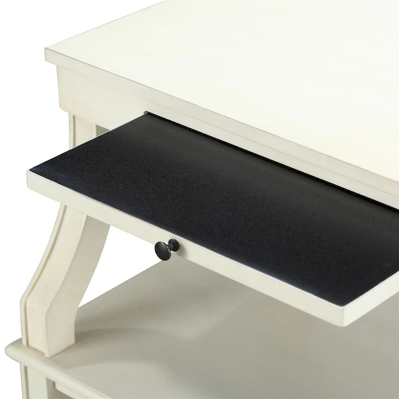 Table d'appoint à 3 niveaux avec tiroir et plateau coulissant pour boissons