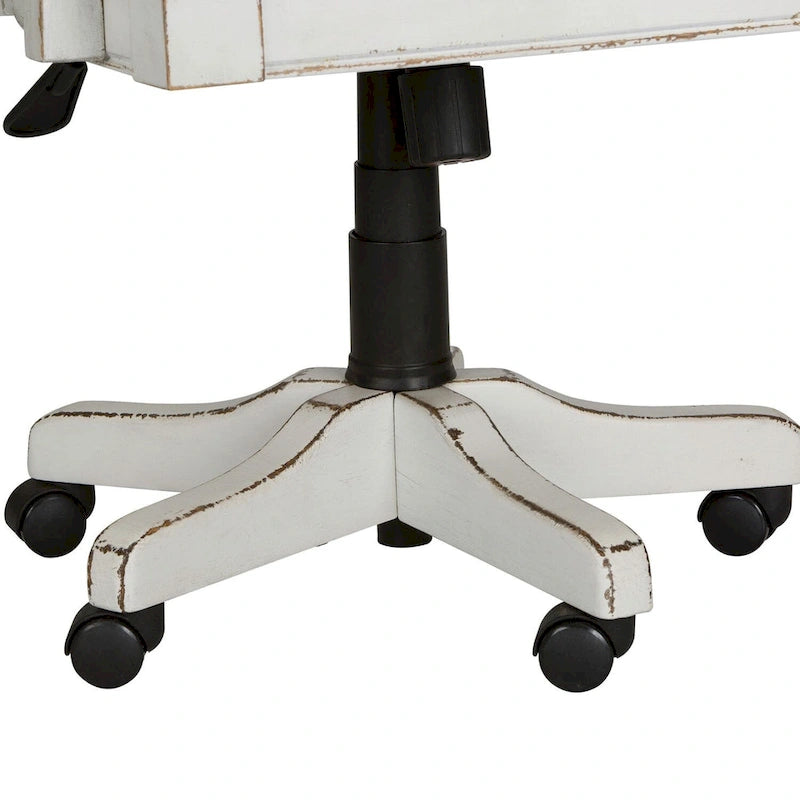 Tufted Chenille Executive Desk Chair with Adjustable Height and Casters