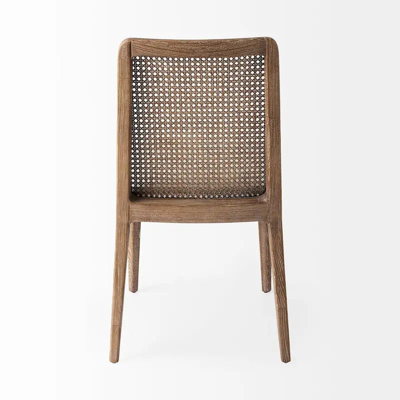Armlehnloser Esszimmerstuhl aus Massivholz im Mid-Century-Stil