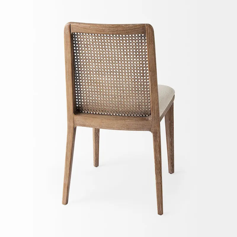 Armlehnloser Esszimmerstuhl aus Massivholz im Mid-Century-Stil