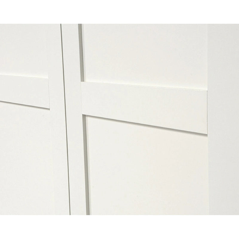 Freestanding Storage Cabinet with Framed Panel Doors & 4 Shelves