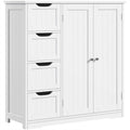 Freistehender Badezimmerschrank aus Holz mit Schubladen